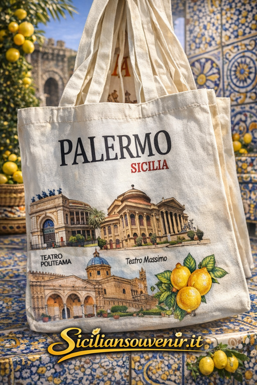 Borsa Shopper Italia Limoni – Tote Bag Souvenir Sicilia