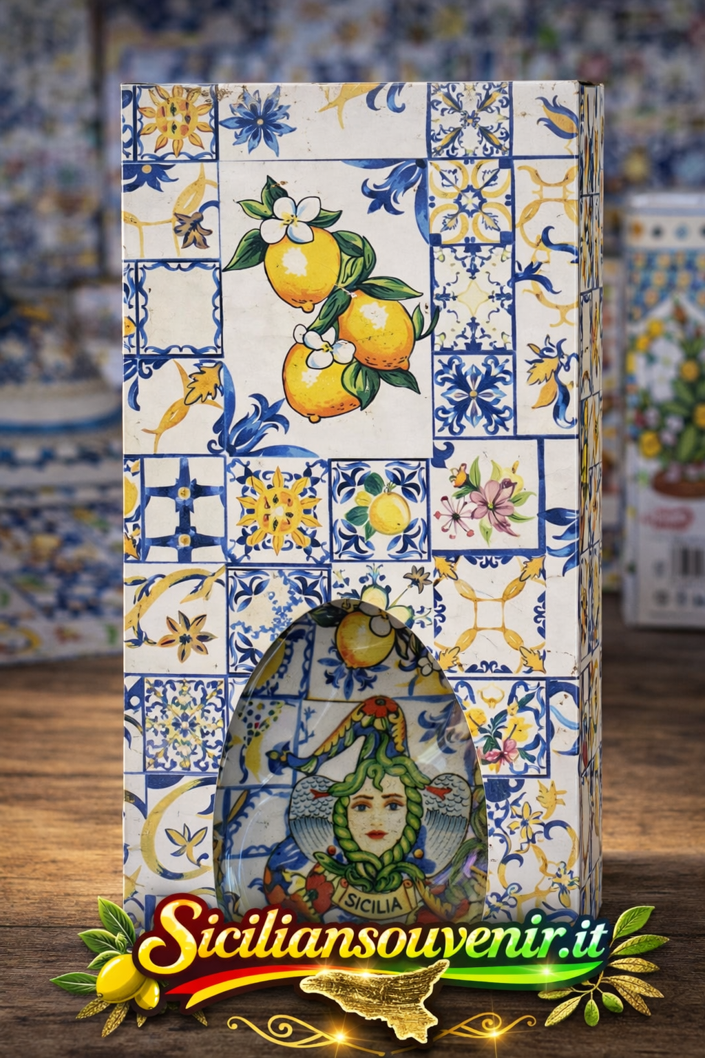 Sicilian Lemon Gift Box – Traditional Decorative Packaging